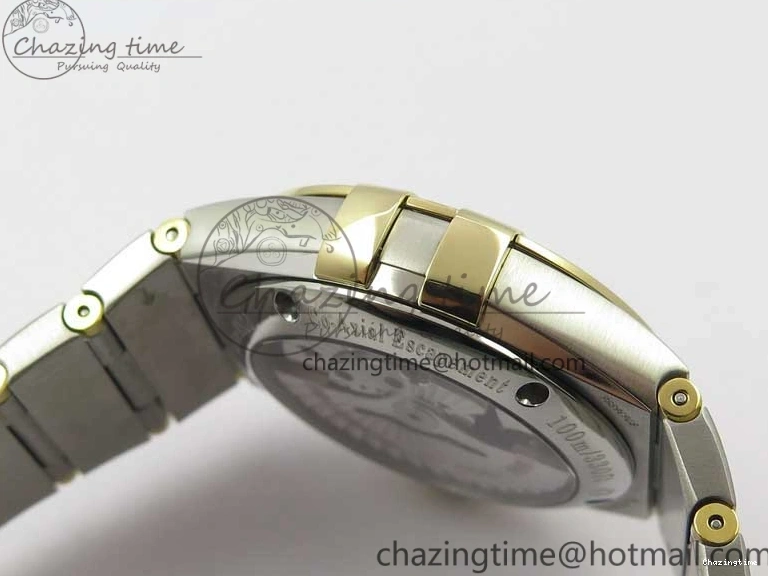 0115 Stylish Constellation 38mm SS RG VSF 1:1 Best Edition WhiteTextured Dial on SS RG Bracelet A8500 Super Clone 7921